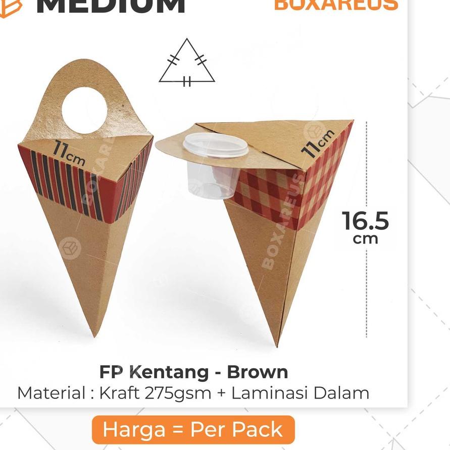 ➦ Box Kentang Goreng Dus French Fries Churros Ayam | FP Kentang Brown ➩