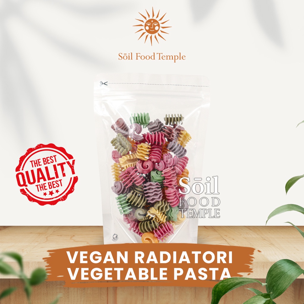 

NEW! VEGAN RADIATORI VEGETABLE PASTA HOME MADE 100GR [100% ORIGINAL]