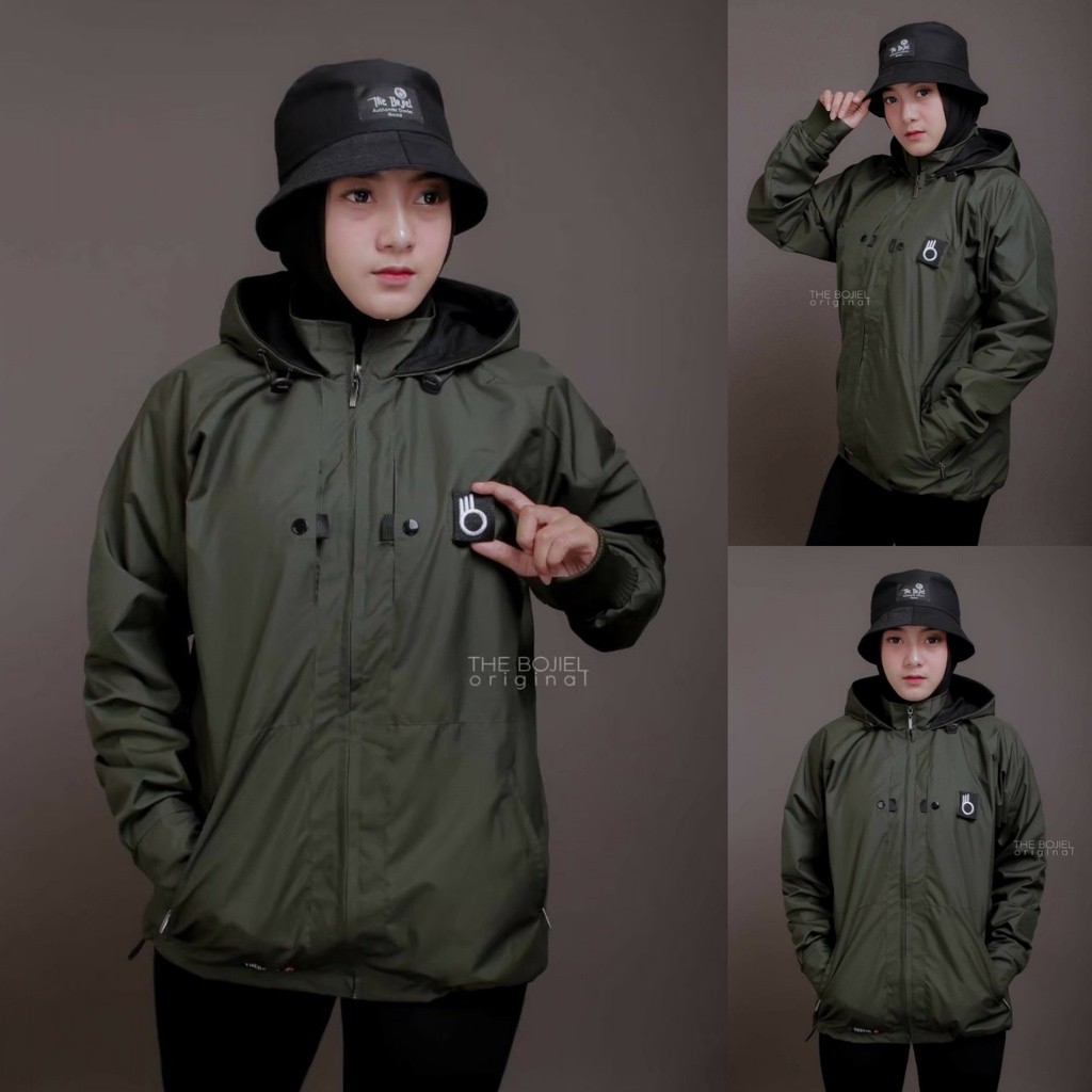 JAKET PARASUT WANITA PARKA HOODIE - JAKET GUNUNG CEWEK BLAZER WATERPROOF ORIGINAL