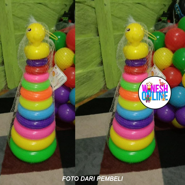 Mainan Donat Susun / Ring Donat Bebek Susun