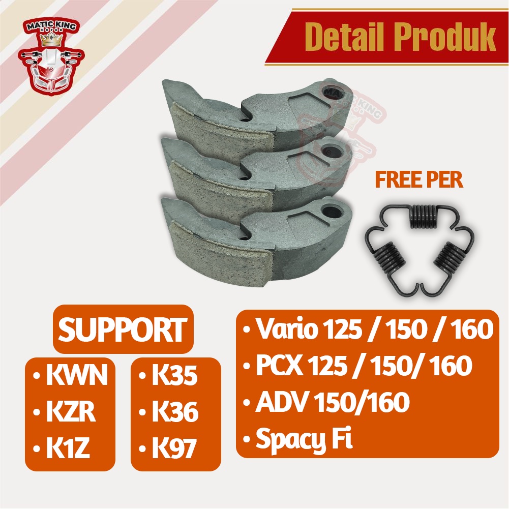 Kampas Ganda Kopling Honda Vario PCX ADV 125 150 Tipe K35 K36 K97 KZR Yamagata