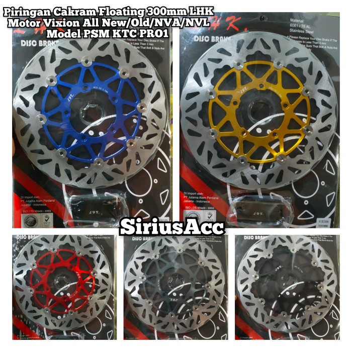 Ori Piringan Cakram Depan Floating Lebar 300Mm Lhk Model Psm Ktc Vixion