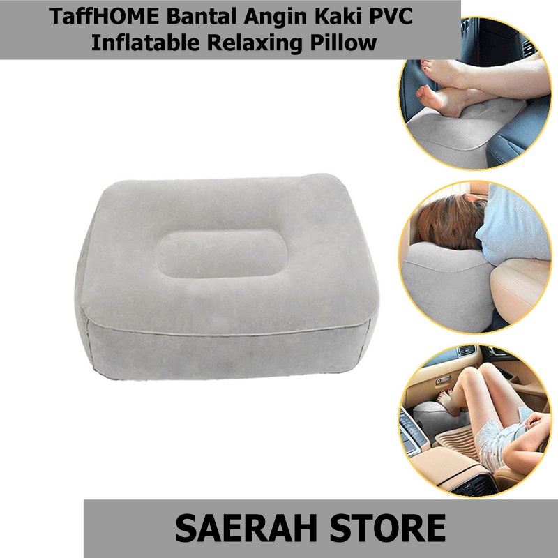 Saerah Store TaffHOME Bantal Angin Kaki PVC Inflatable Relaxing Pillow