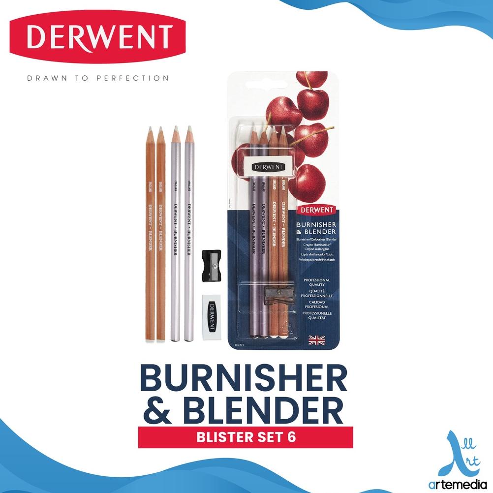 

Pensil Warna Derwent Blender and Burnisher 6 Pencil Blister Set