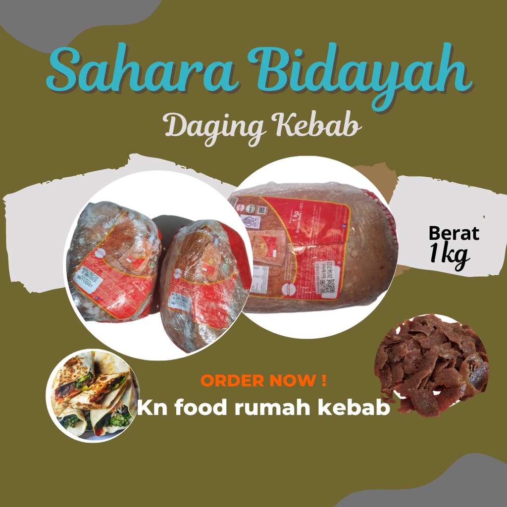 

Daging Kebab Sahara Bidayah 1kg Tanpa Tiang mixed.
