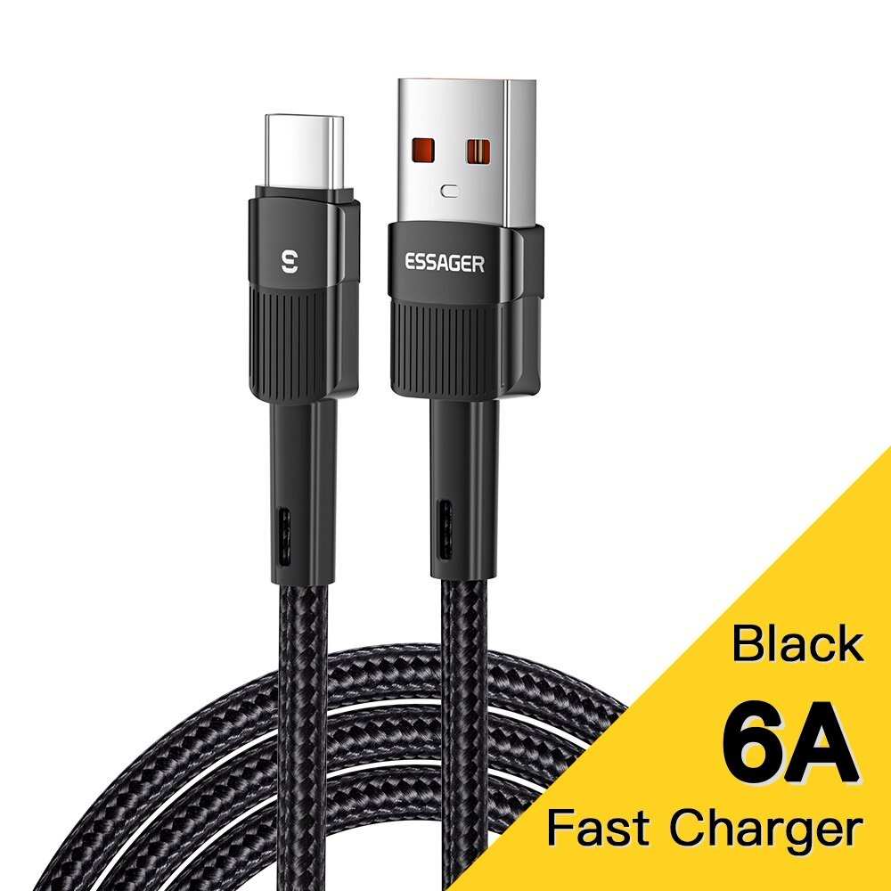 Essager Kabel Charger USB Type C Fast Charging 1 meter 66W - EXCT-XC01 - Black