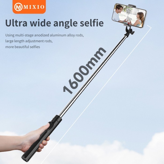 MIXIO A35 - 160CM Tongsis Bluetooth Selfie Stick Tripod with Remote BT