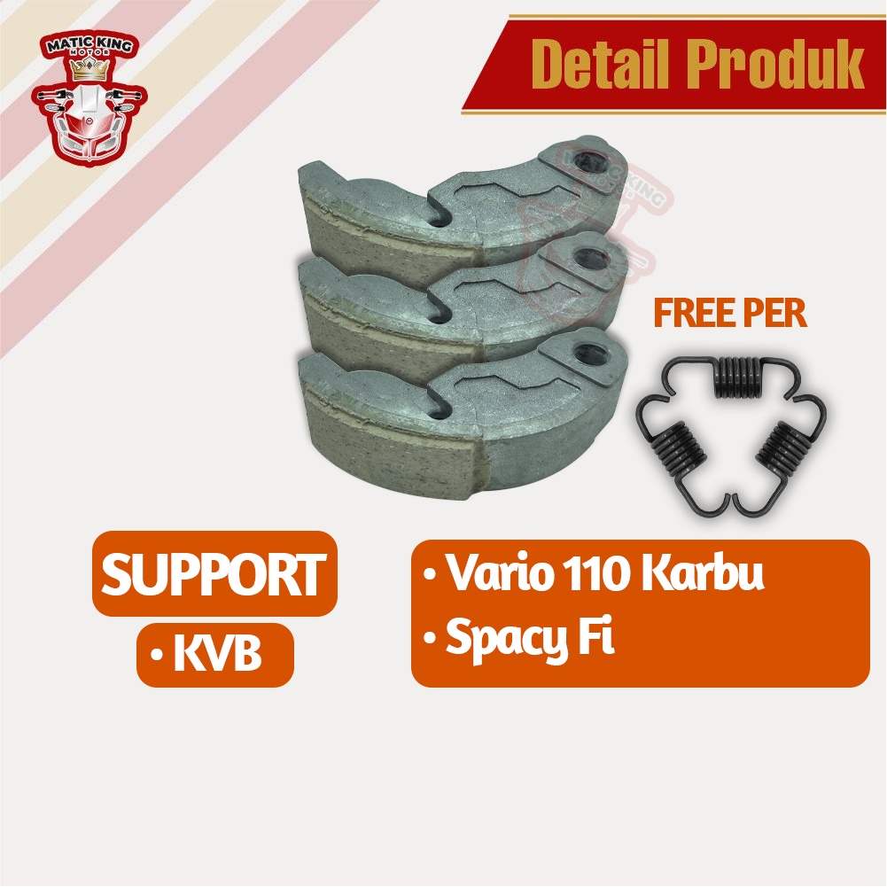 Kampas ganda kopling Honda Vario Techno 110 Karbu Spacy Fi KVB Yamagata