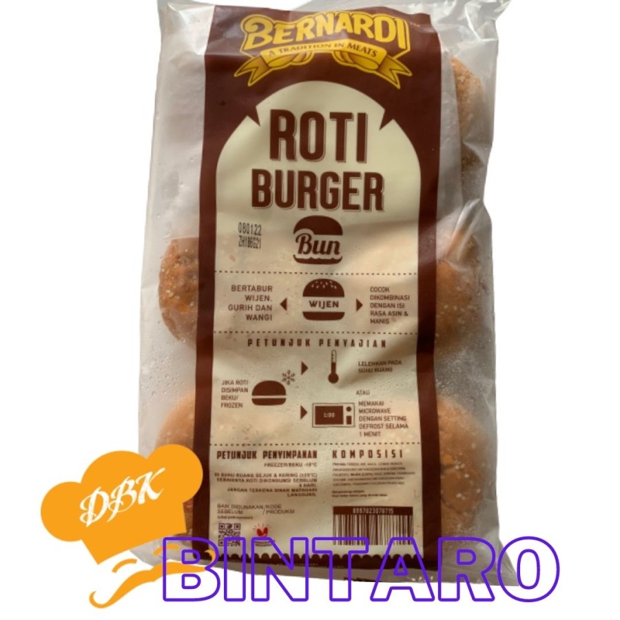 

ROTI BURGER DENGAN WIJEN ISI 6PCS BERNARDI