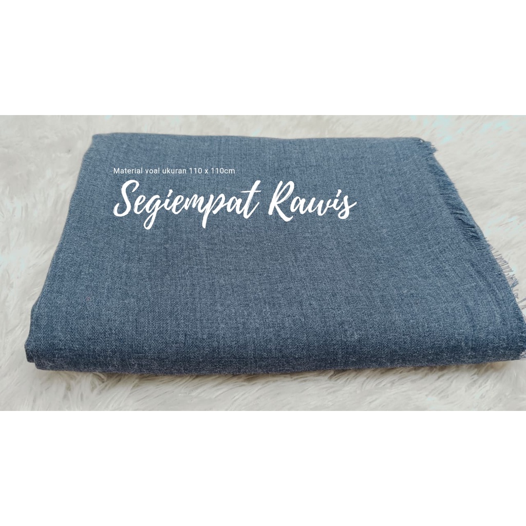 Hijab Segiempat Saudia Rawis / Kerudung Segiempat Saudia Rawis 110cm x 110cm