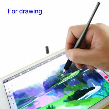 Stylus Pen Drawing Android Iphone Universal Touch Screen 2 in 1 for HP Smartphone Tablet Ipad / Pena Stylus Layar Sentuh untuk Menggambar Mewarna Tanda Tangan / Pulpen Bolpoin HP Tablet / Stylus Touch Screen Pen Tab Pulpen Layar / Pulpen Touchscreen Hp