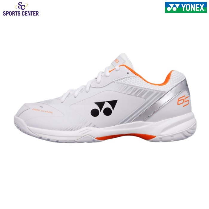 {MentariStore} New Color Sepatu Badminton Yonex SHB 65 / SHB65 X3 White Orange - 40 Murah