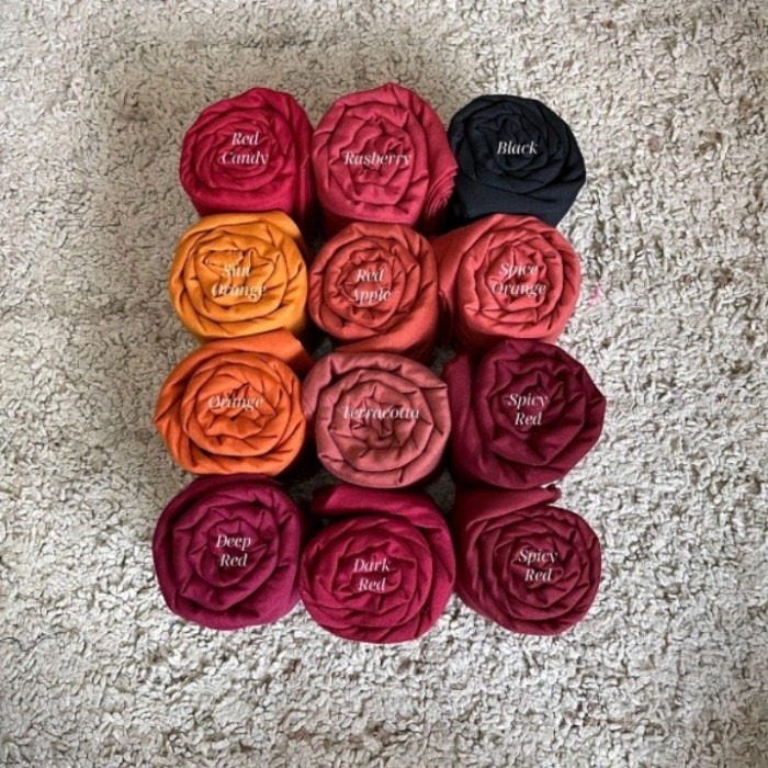 TERMURAH [3]HIJAB JILBAB MY LADY POLOS JAHIT TEPI - Blush