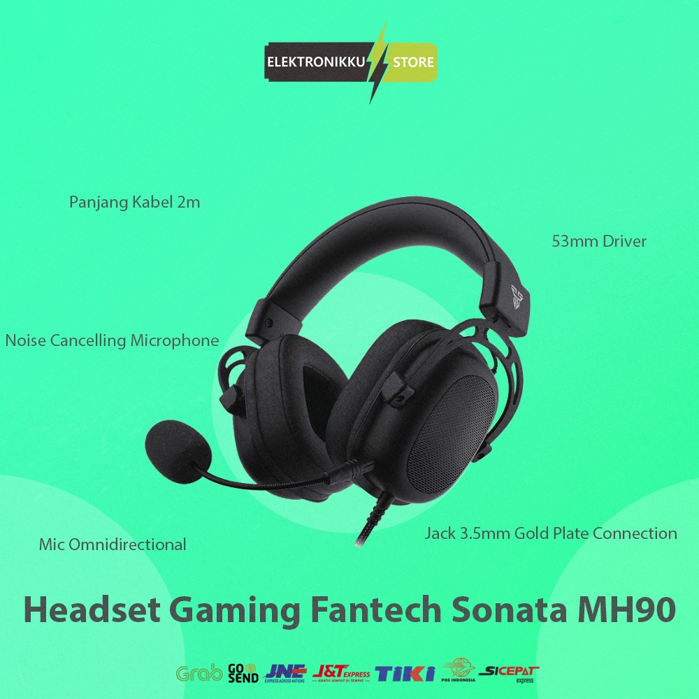 Headset Fantech Sonata MH90 Gaming Headphone Komputer PC Laptop HP