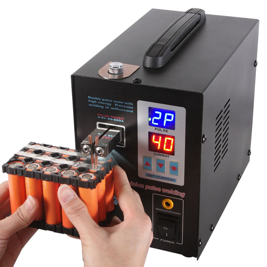 SUNKKO Alat Mesin Las Pulse Spot Welder Welding Machine - 737G - Black