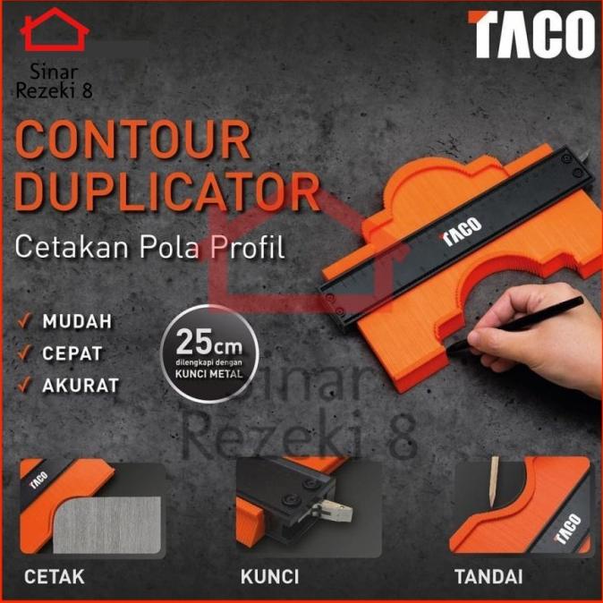 

Taco Contour Duplicator / Cetakan Alat Cetak Pola Profil Cetakan