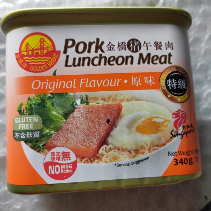 

GOLDEN BRIDGE PORK LUNCHEON MEAT ORIGINAL / DAGING KALENG SINGAPORE