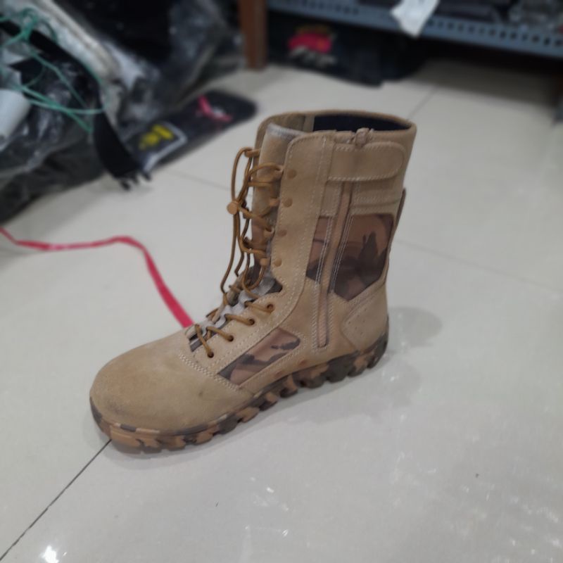 Sepatu PDL Loreng Gurun Asli jatah Lebanon/sepatu Loreng Gurun TNI JATAH Lebanon