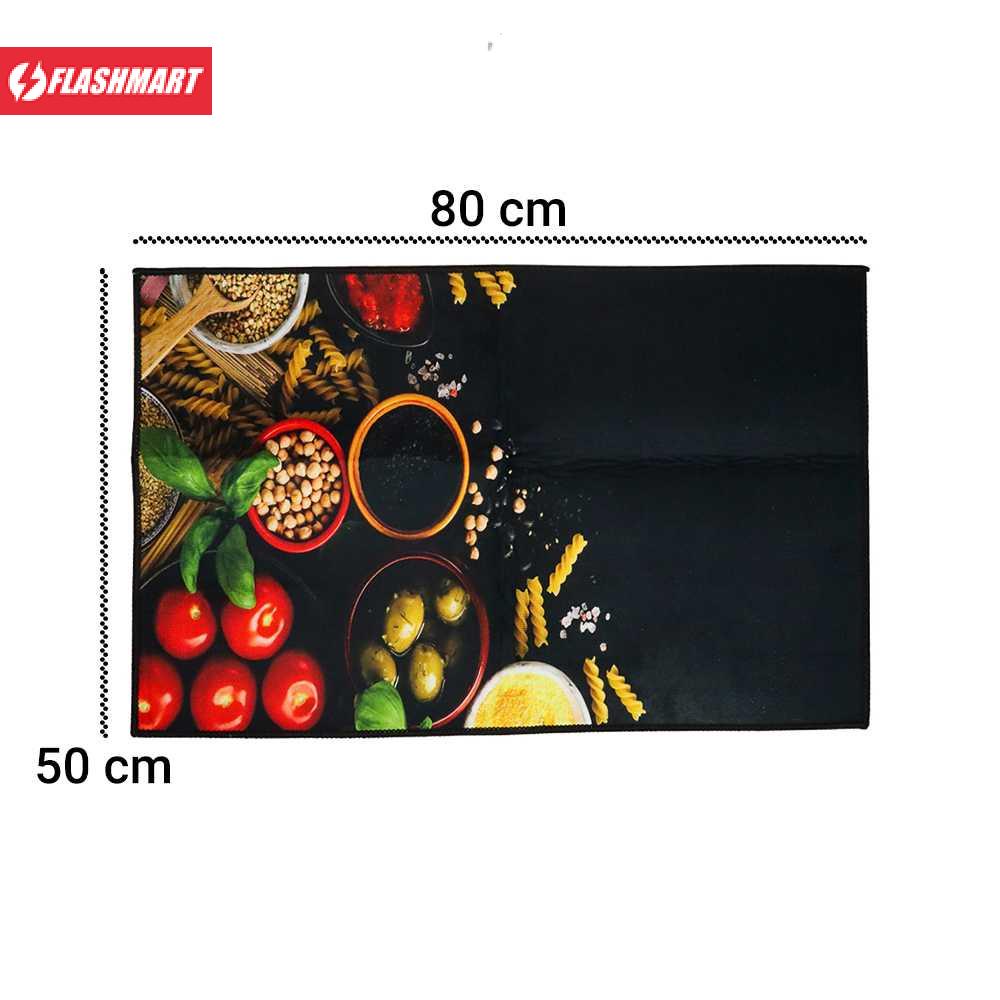 Flashmart Keset Dapur Anti-slip Kitchen Rug 50x80cm - A003