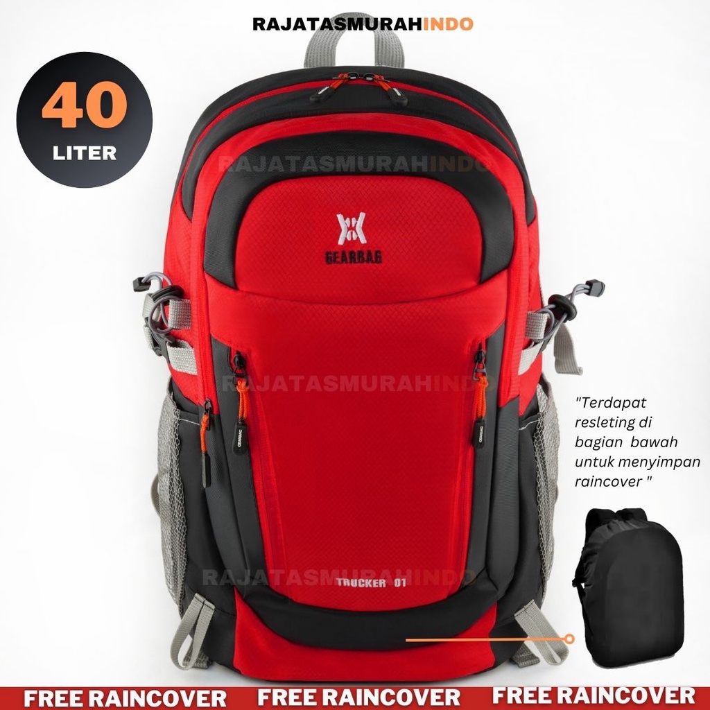 RTM - GEAR BAG 13155 TRUCKER RANSEL OUTDOOR 40 LITER - RANSEL PRIA - LAPTOP BACKPACK