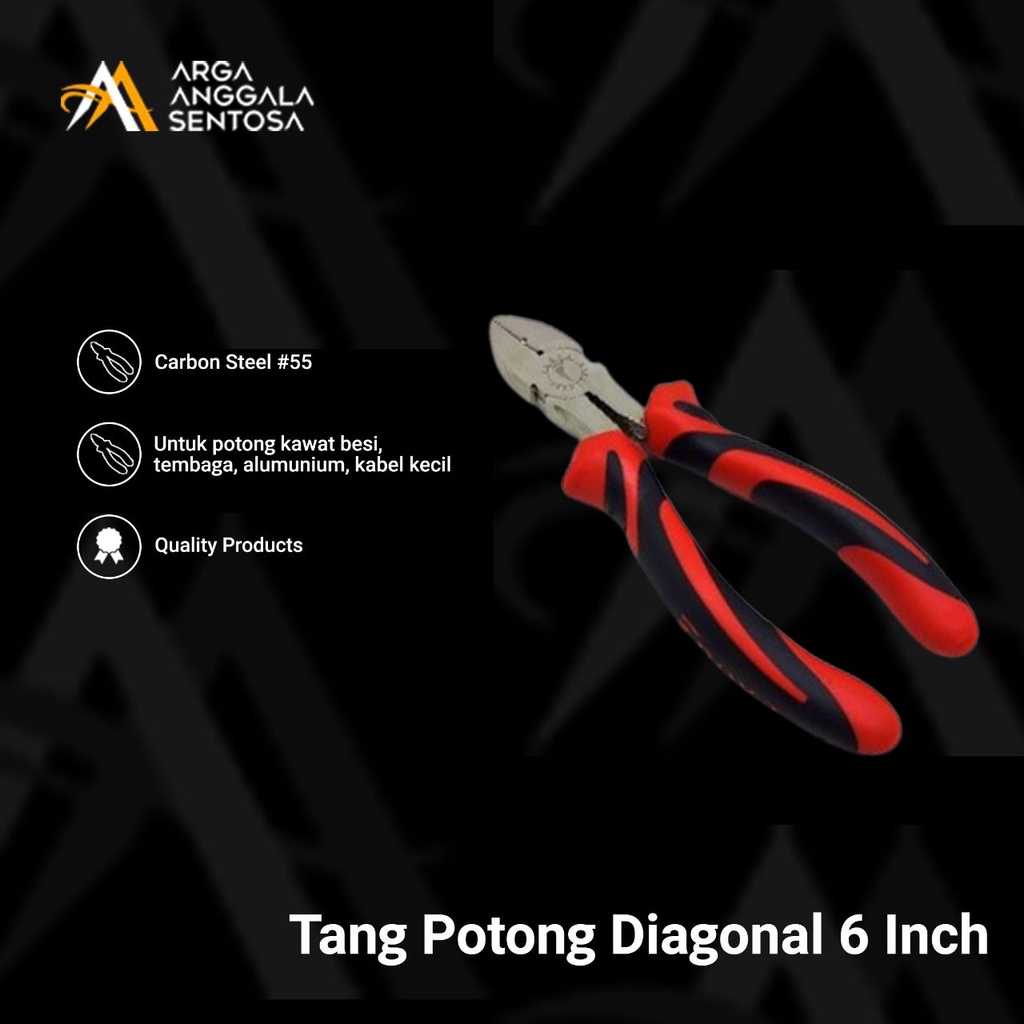 Tang Potong Diagonal / Diagonal Cutting Pliers 6 inch