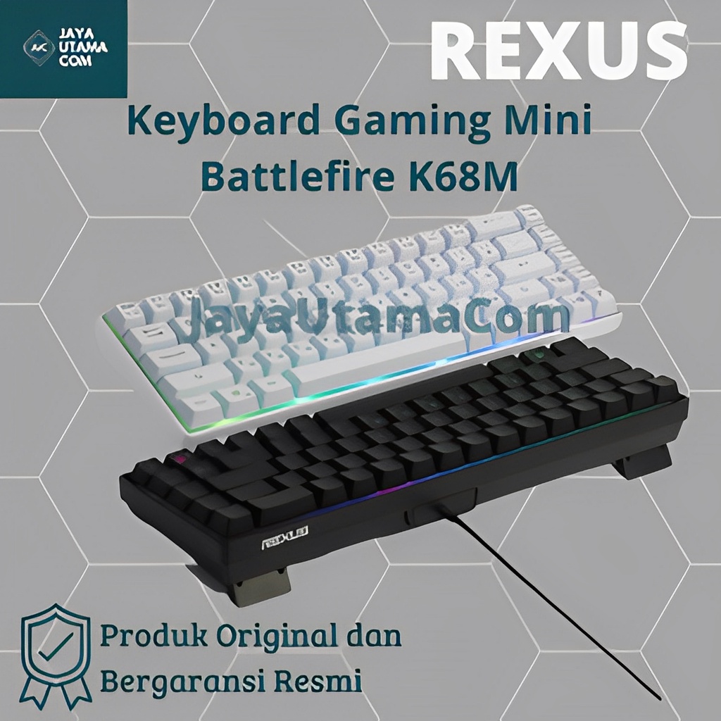 Rexus Keyboard Gaming Mini Battlefire K68M Original