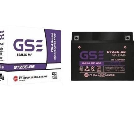 ☜ Aki Motor GS  GTZ5 Mio Soul, MioZ, Mio M, Mio GT 125, Mio J Accu ✪