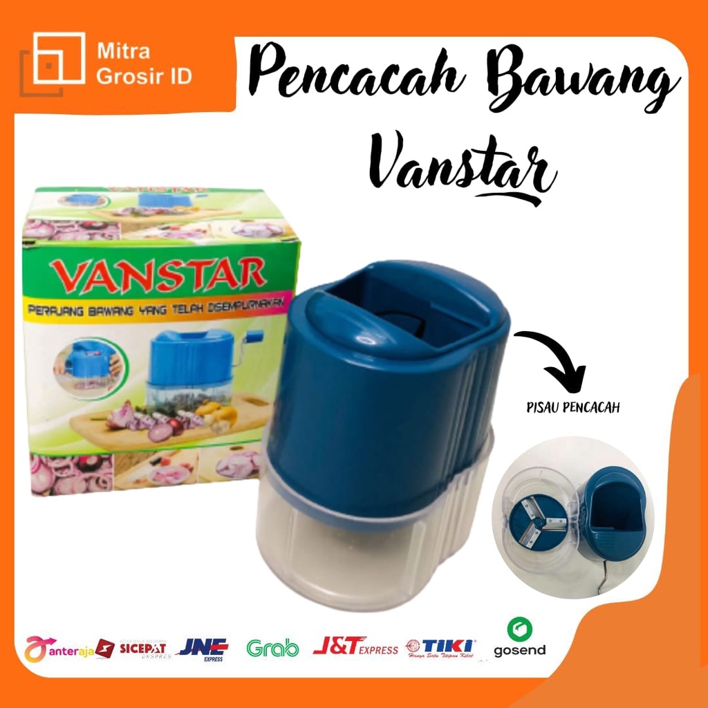 PENCACAH BAWANG VANSTAR WARNA BIRU / MESIN PENCACAH BAWANG