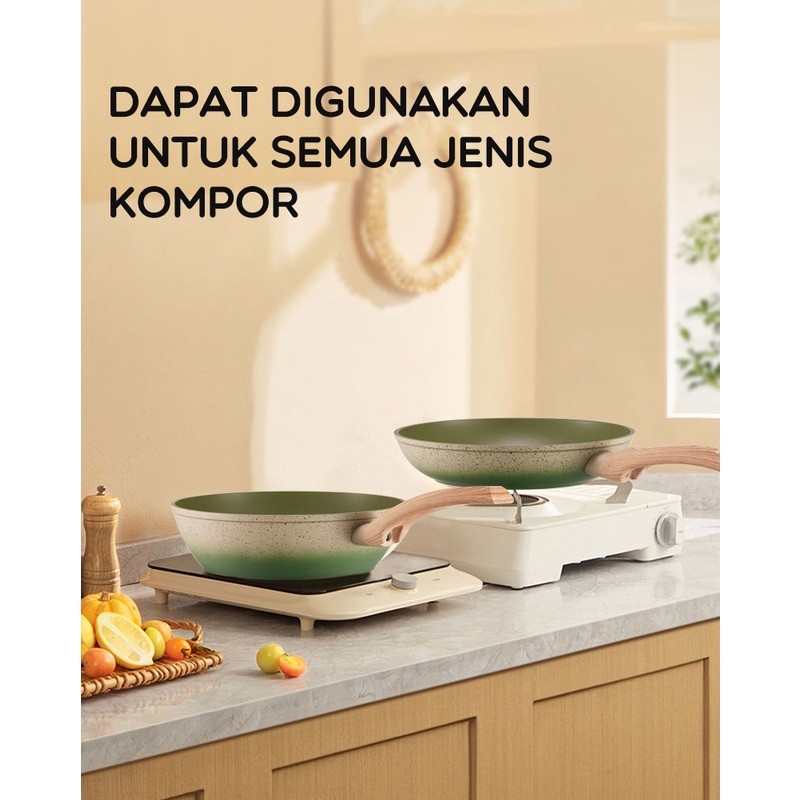 Kitchenware Set Alat Masak 2 Aluminum cookware with lid 5 - BONBOX BP002