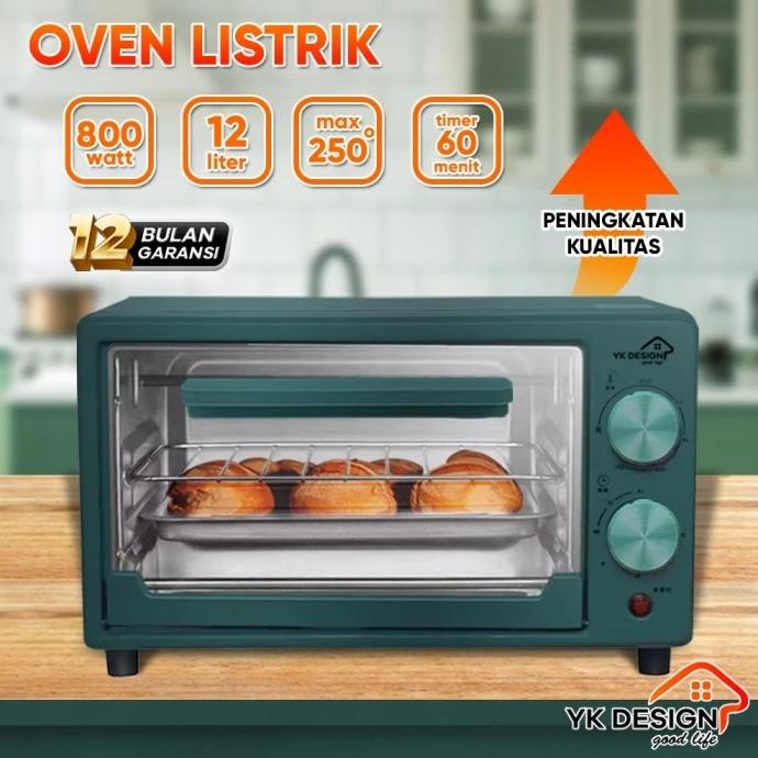 [FS] YK Design YK-812B Oven Pemanggang Listrik Penghangat Makanan 12L