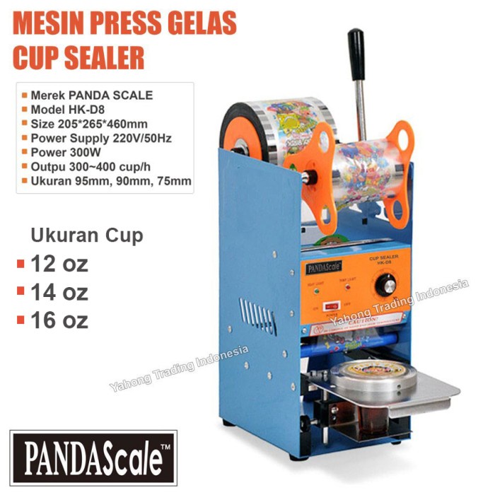 Terlaris Mesin Cup Sealer Et-D8 Alat Pres Gelas Minuman Press Cup Sealer
