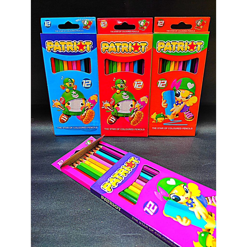 

PENSIL WARNA, PULAS PANJANG 12 WARNA PATRIOT