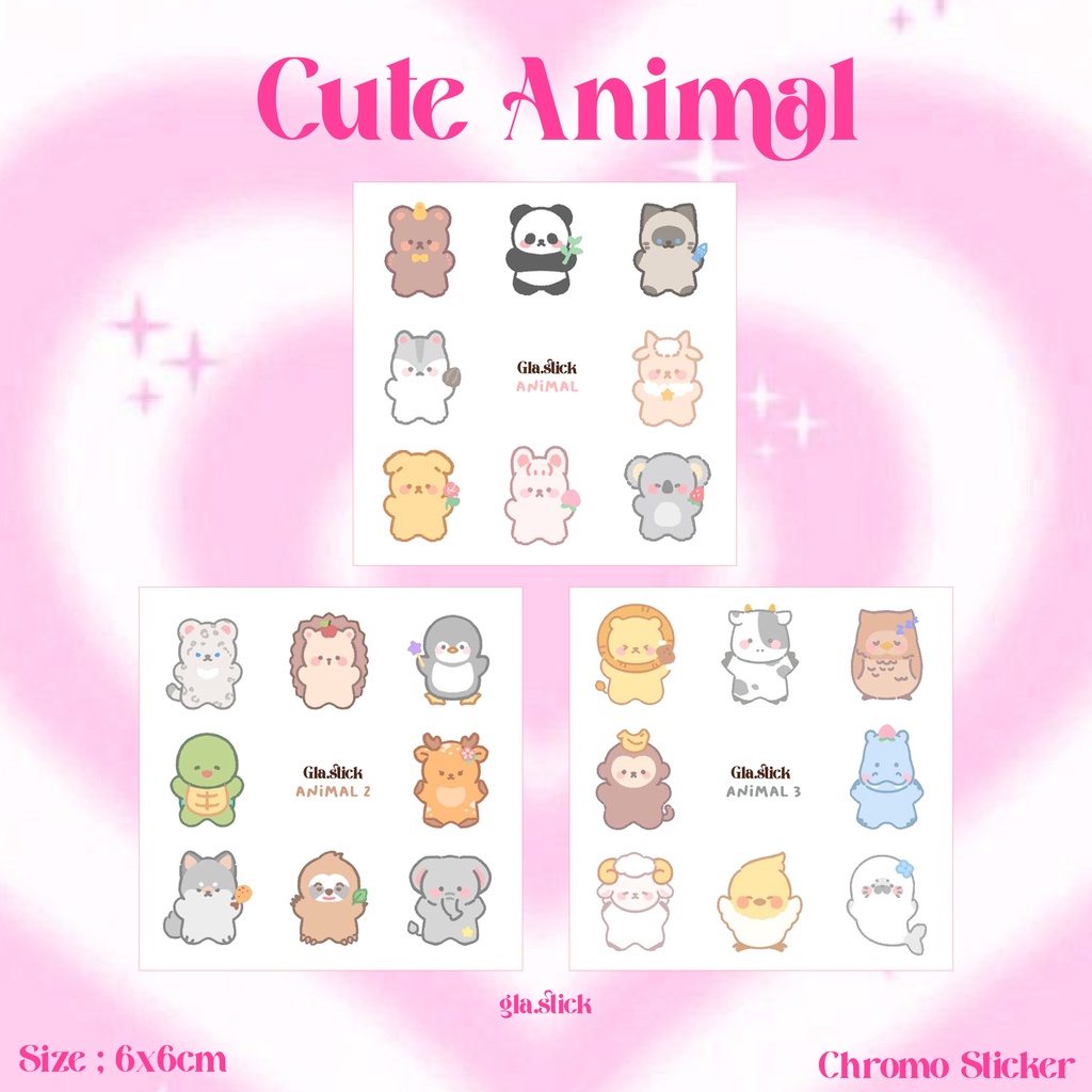 

Animal Cute Mini Sticker