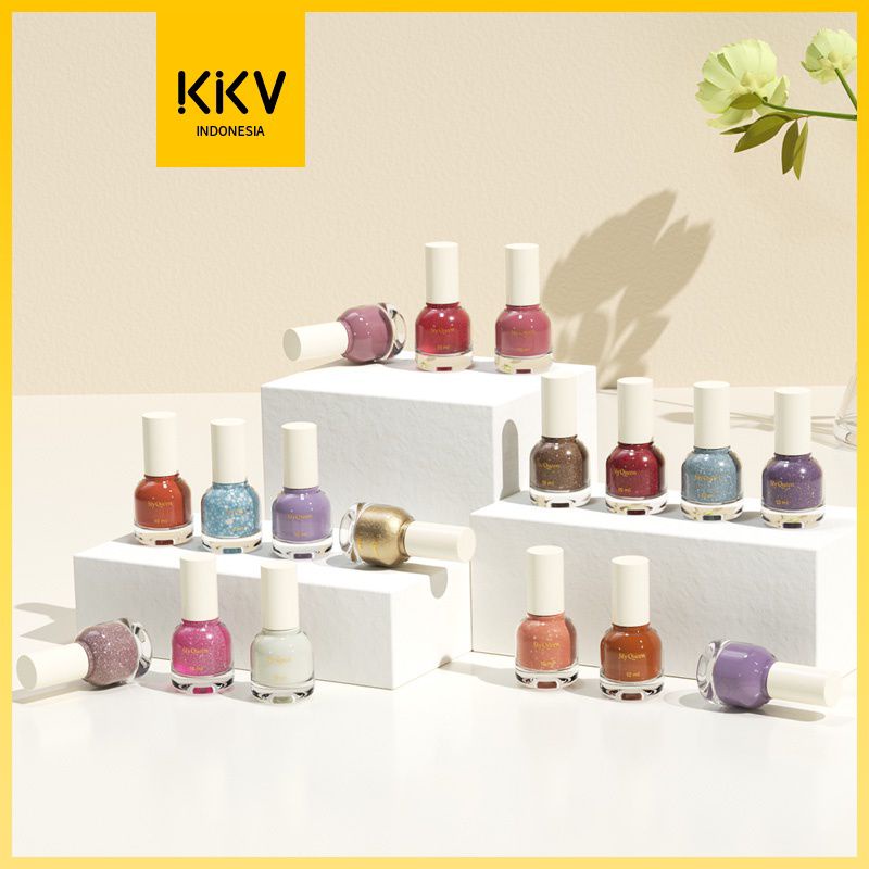 KKV-Styqueen Water-based Nail Polish/Rippeable Pewarna kutek kuku/cat kuku/perawatan kuku 10ml