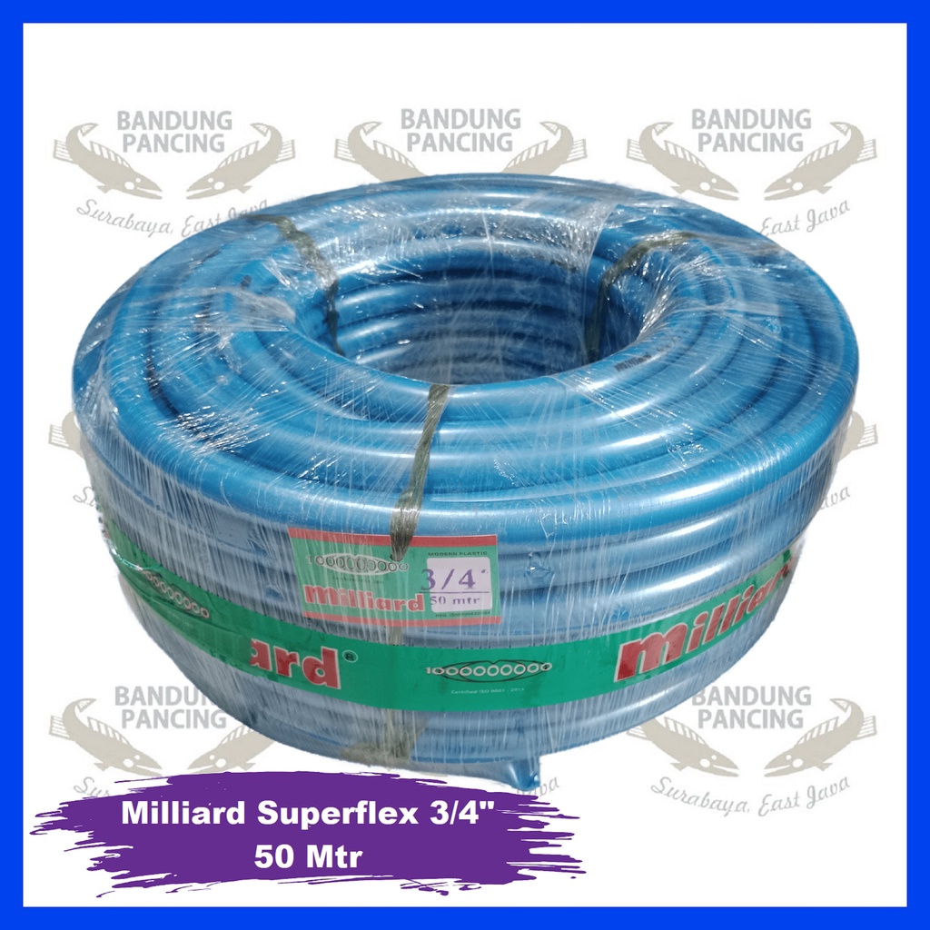 Milliard Superflex selang air 3/4 inch 50 meter