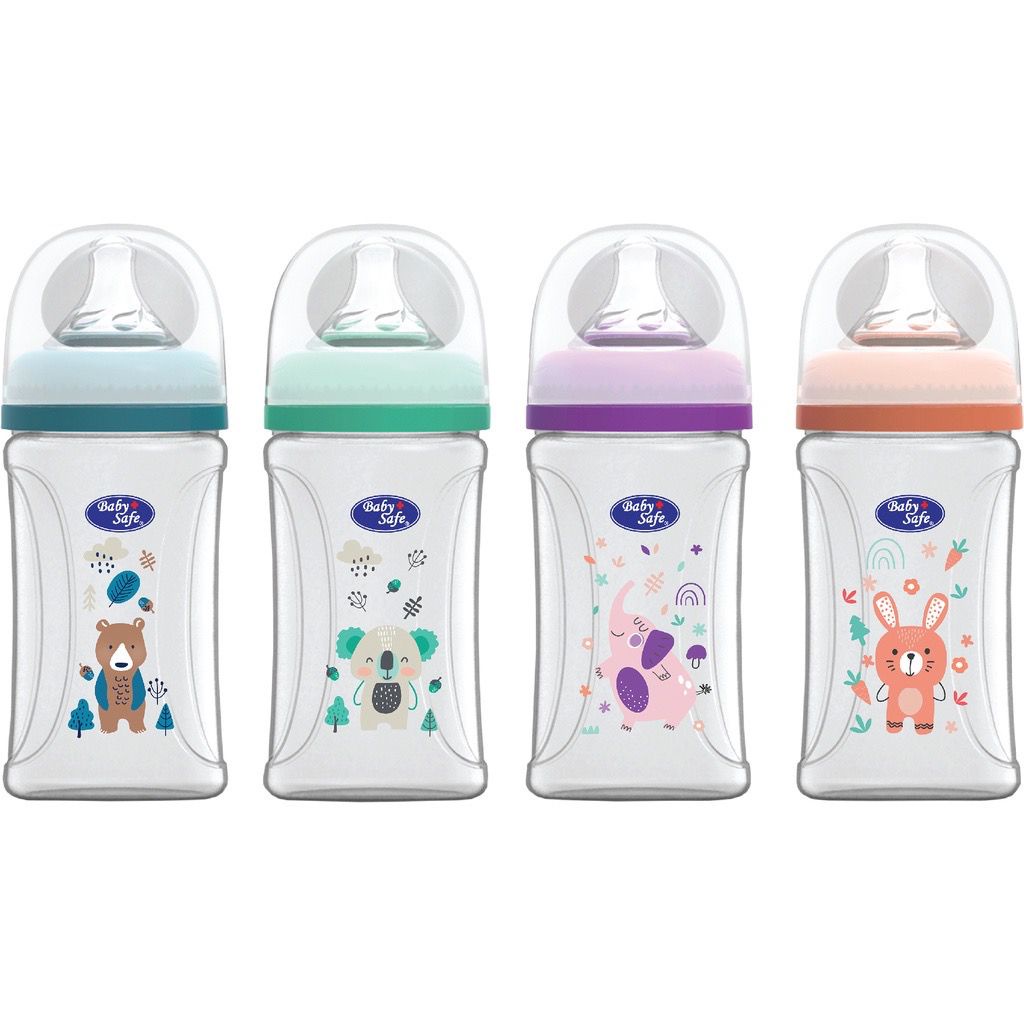 BABY SAFE bottle botol susu wide neck WN07 120ml WN08 250ml - Botol Susu Bayi / Leher Dot Lebar