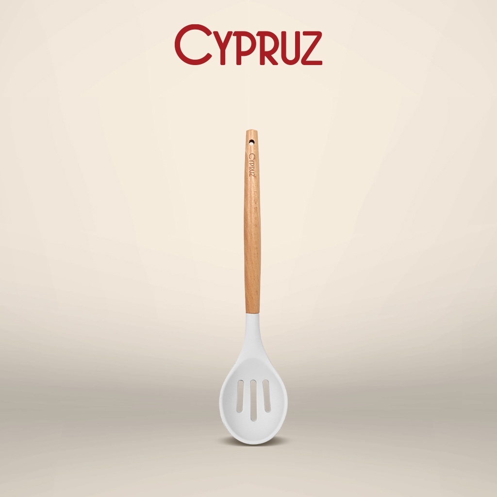 Cypruz Slotted Mixing Spoon Silicone / Sendok Saji Food Grade AM-0934