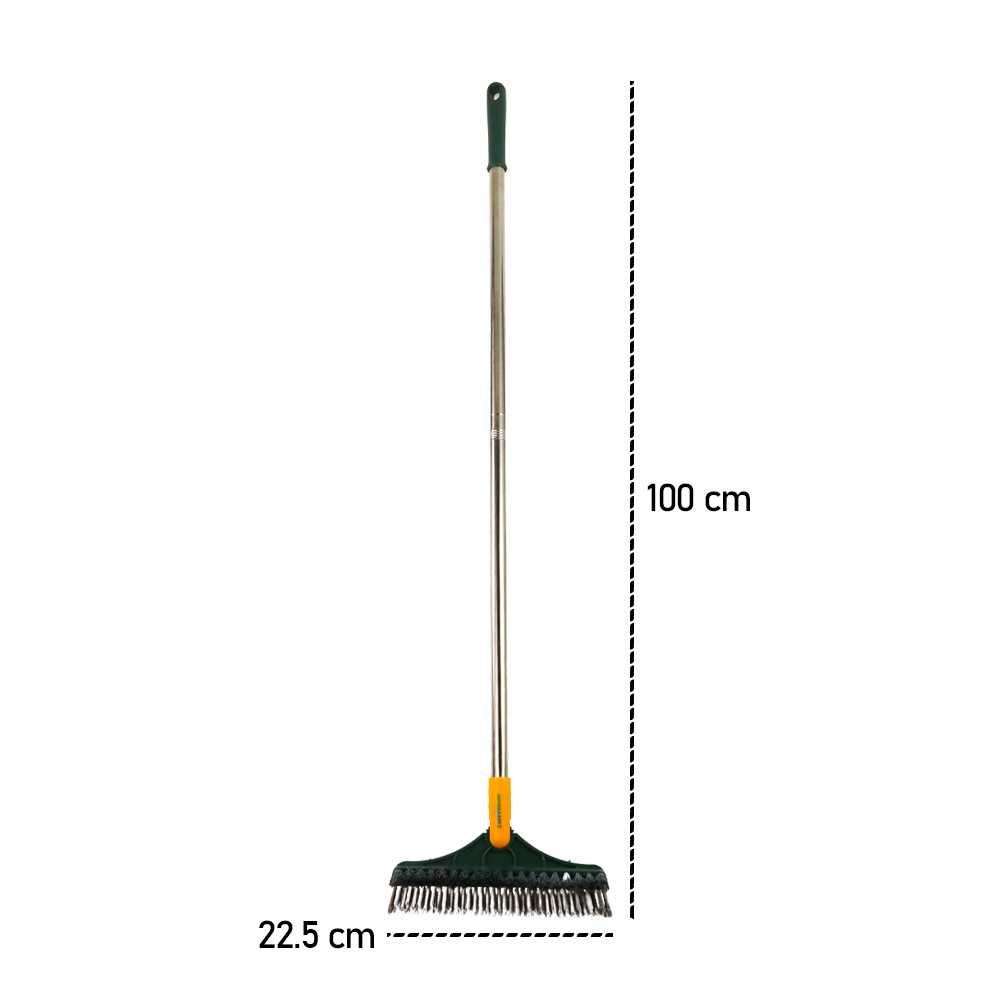 TaffHOME Cleaner Sikat Pembersih 3in1 Cleaning Brush Broom Mop Cleaner - UR378 - Green/Yellow