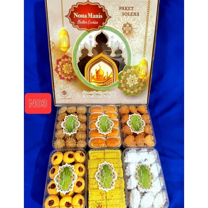 

Kue Kering Lebaran Nona Manis Soleha Halal / Hampers Kue Lebaran Paket