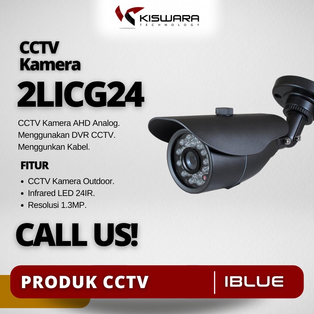 iBlue Kamera CCTV Outdoor AHD OV 1.3MP 960P/960H 24IR - 2LICG24AD130V