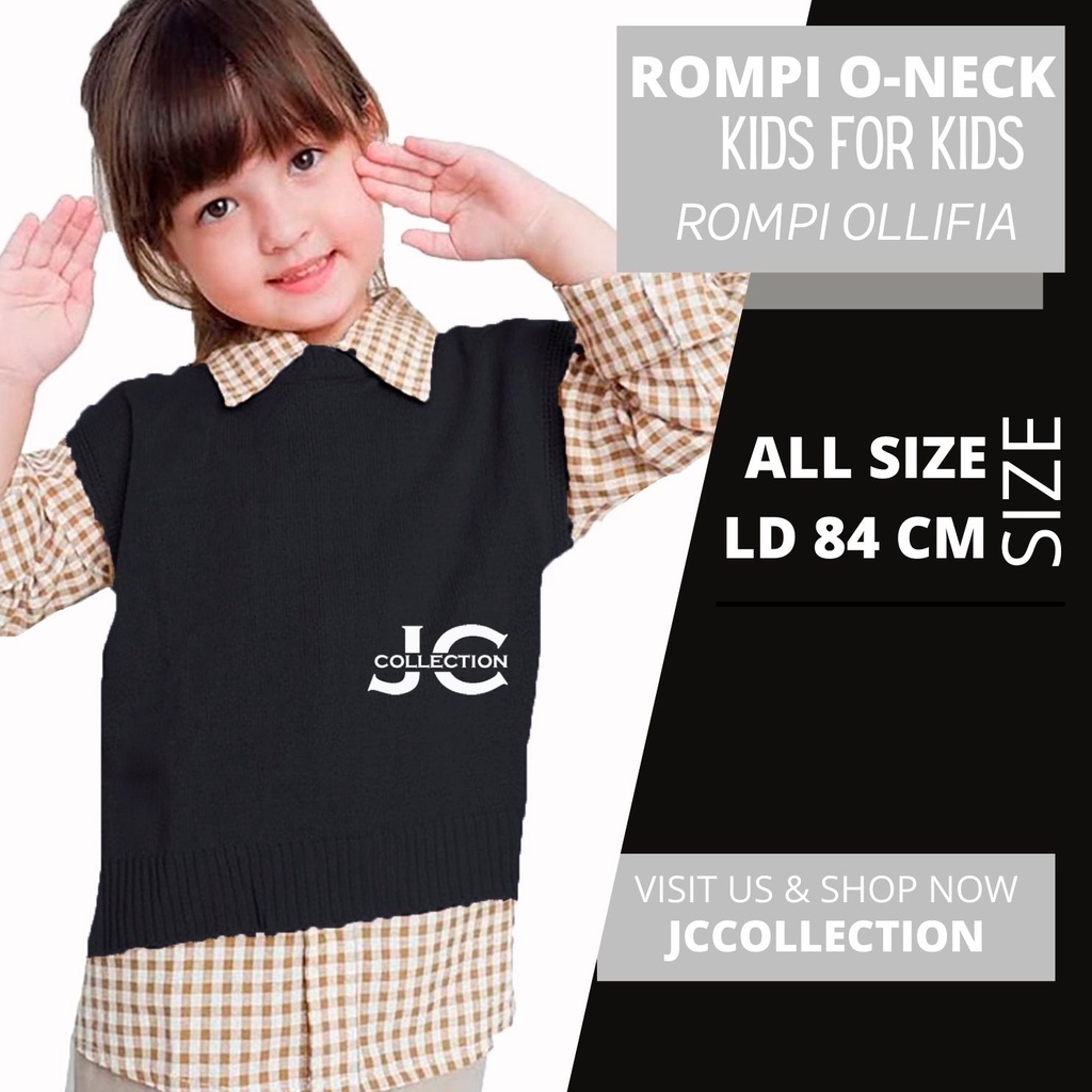 Rompi Vest Anak Korea Oneck  / Kids Vest Rajut Anak Odwinn - JCCollections