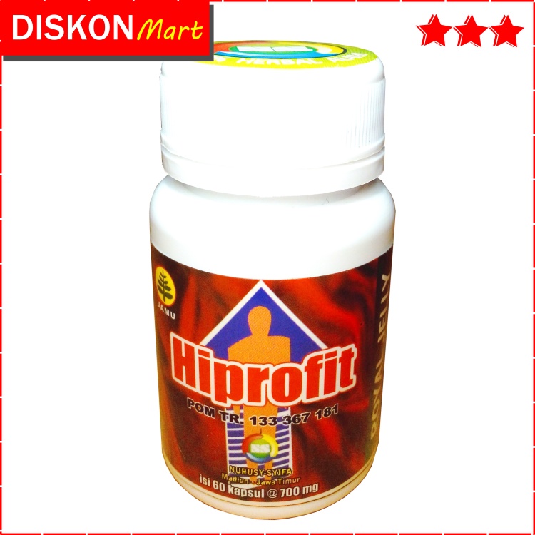 HIPROFIT 60 KAPSUL JAMU OBAT HERBAL PENINGGI BADAN ALAMI PRIA WANITA