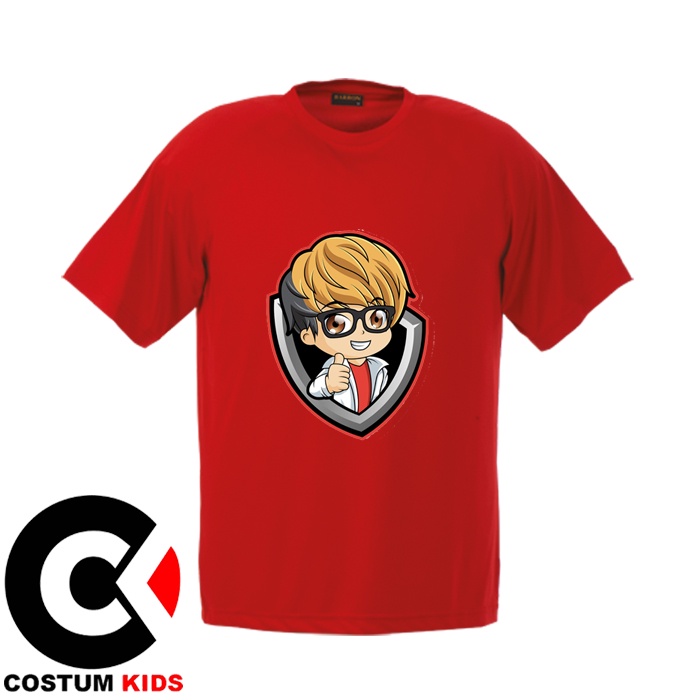 KAOS ANAK GAMER CUPU YOUTUBER USIA 1-12 TAHUN