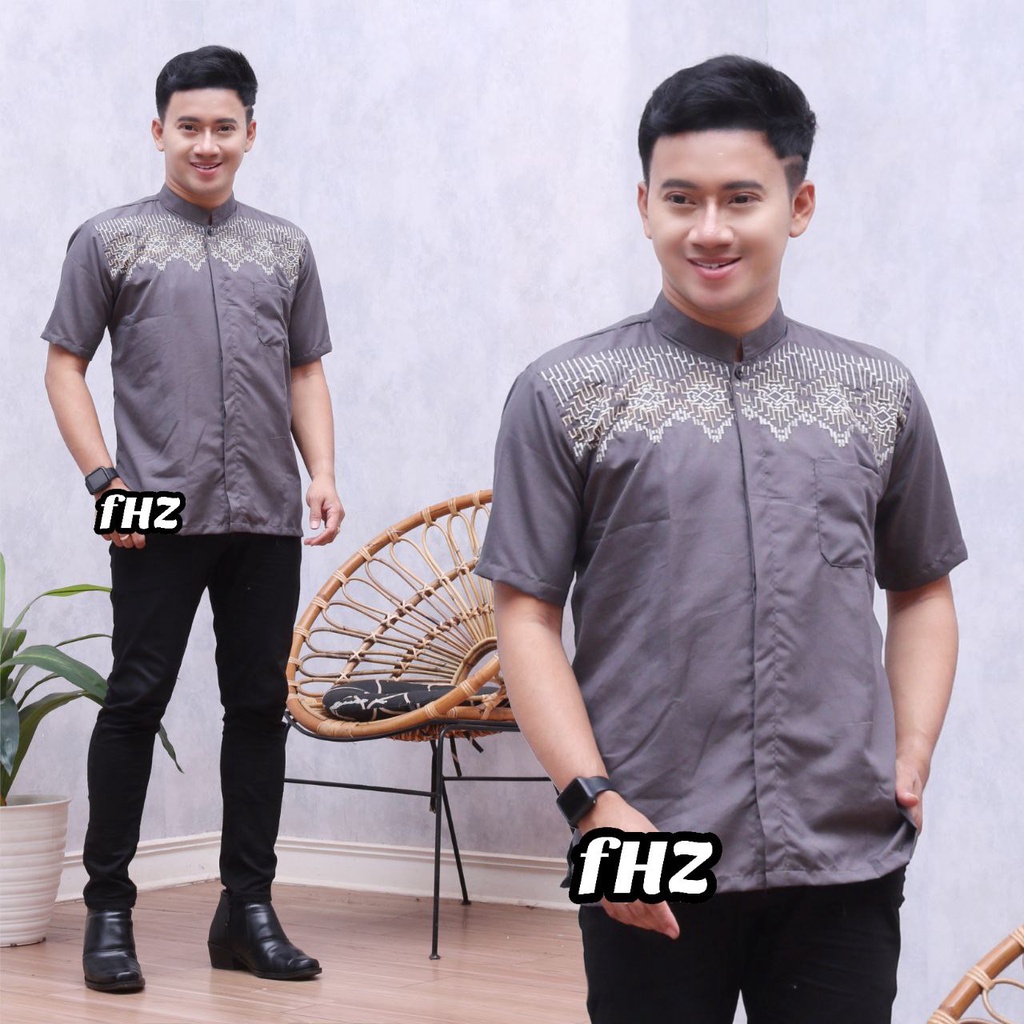 TERLARIS!! KOKO KURTA PAKISTAN LENGAN PENDEK BAHAN OXFORD TEBAL HALUS MURAH