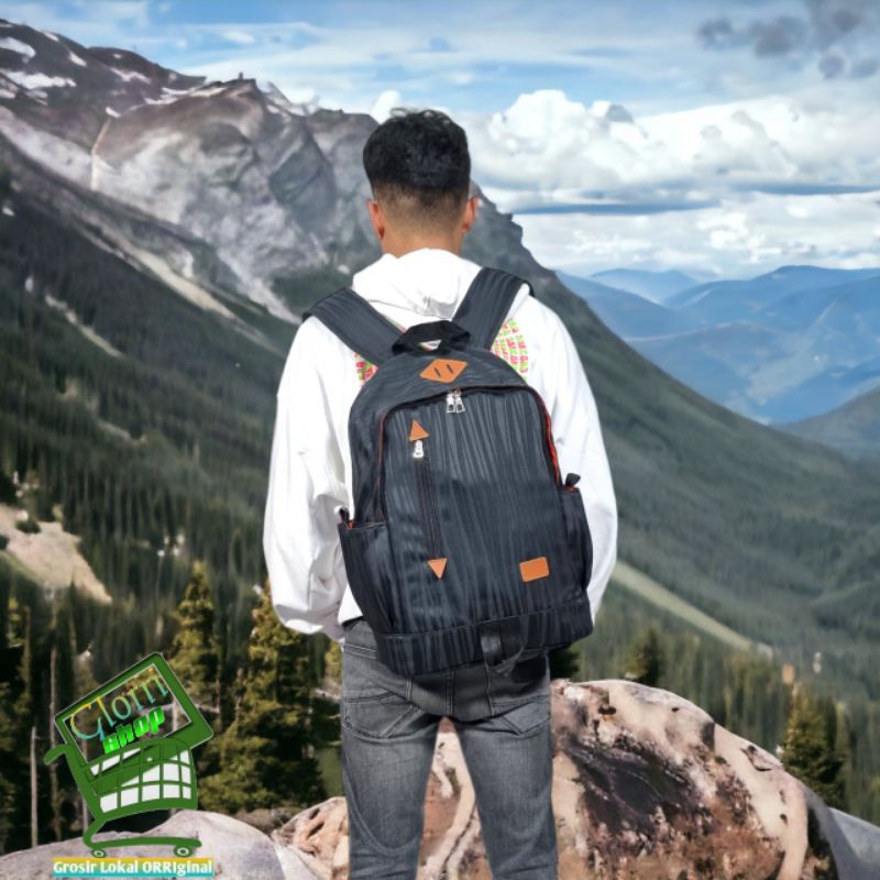 Tas Ransel Pria RDN 015 Distro Bandung Ransel Punggung Backpack Cowok Keren Sek BRAN NB-Tp F7B55RAPO