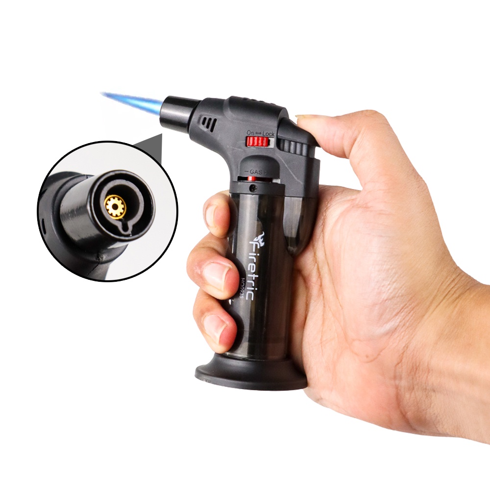 Firetric Korek Api Gas Butane Torch Jet Windproof - Black