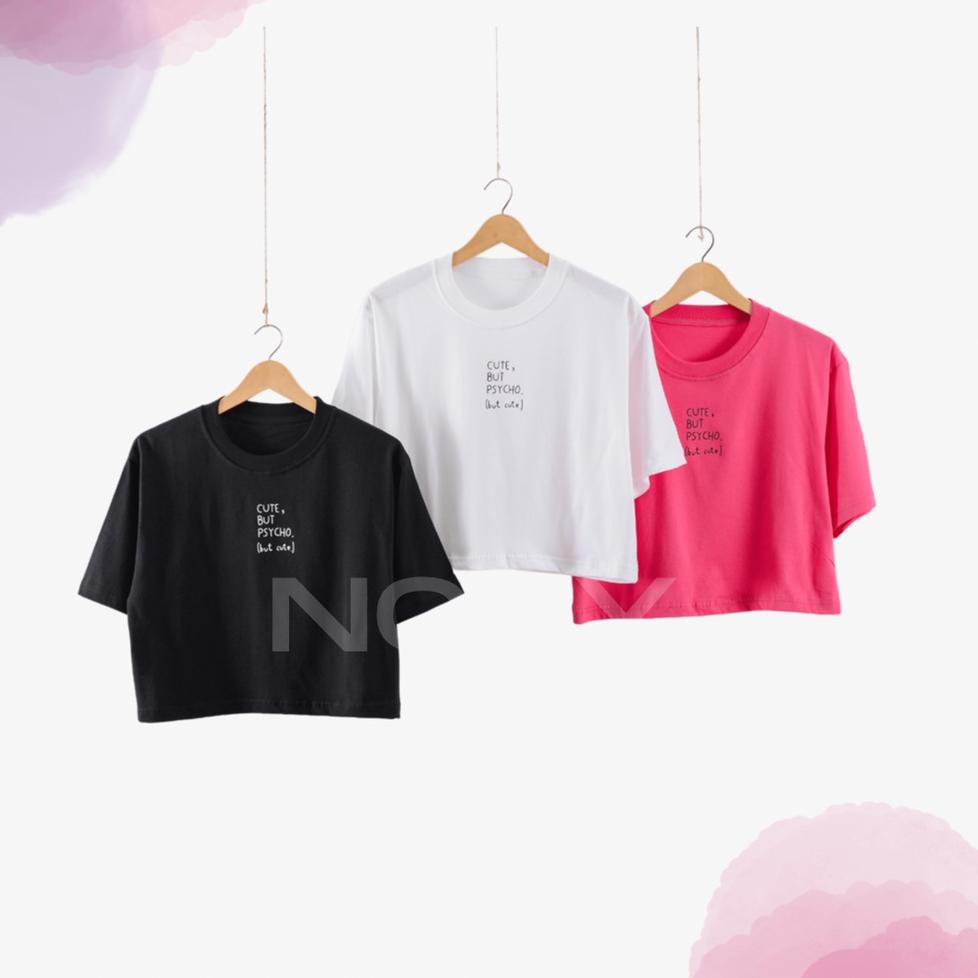 [ART. 5868 NCDY Crop Top Basic Over Size - PSYCHO
