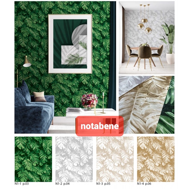 wallpaper motif daun / wallpaper motif marmer/wallpaper dinding minimalis