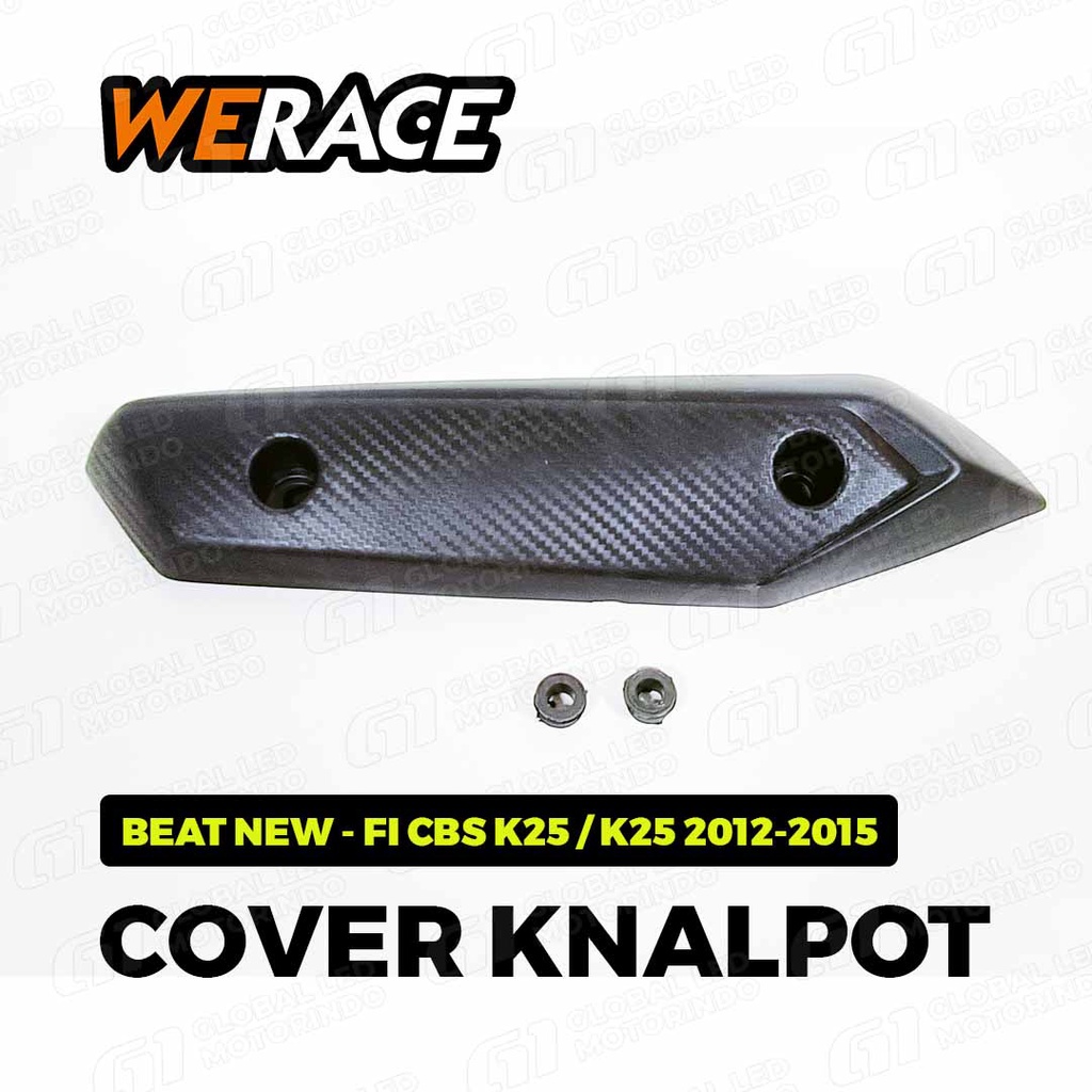 [WERACE] Cover Pelindung / Tutup Tameng Knalpot Standar Honda BEAT NEW