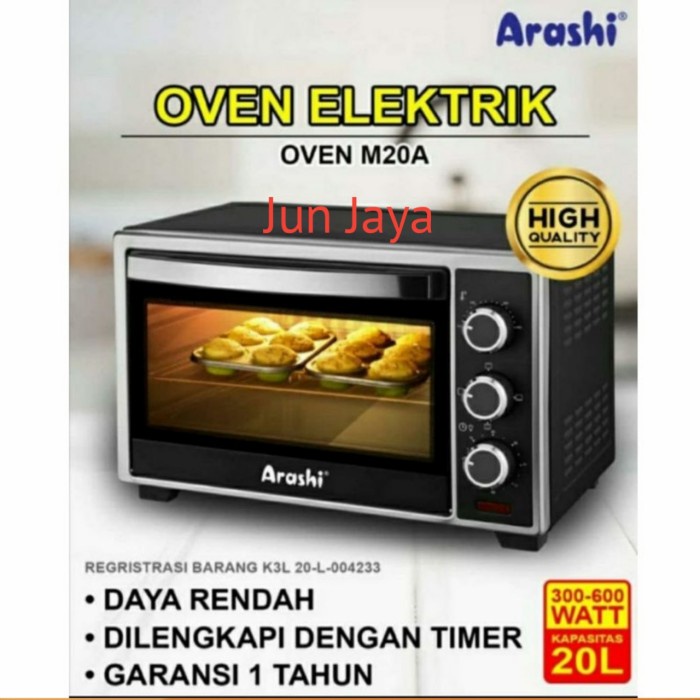 Oven Oven Listrik Arashi M20A 20 Liter - Oven Elektrik